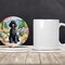 Edge Collections - Multicolor - Coastal Tropical Car Coasters for Cup Holders
